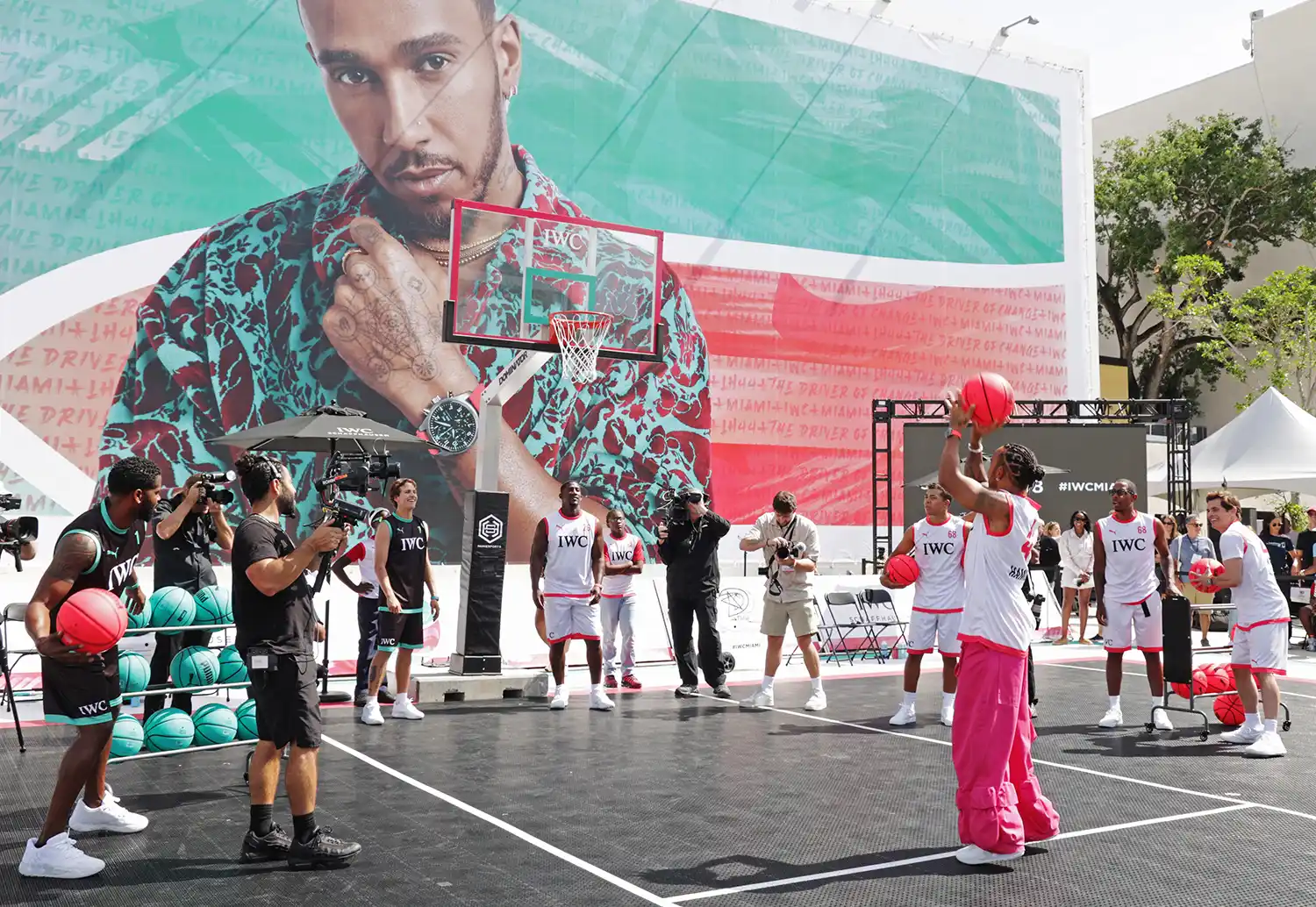 Lewis Hamilton In Ultimate Basketball Challenge Ahead Of Miami GP