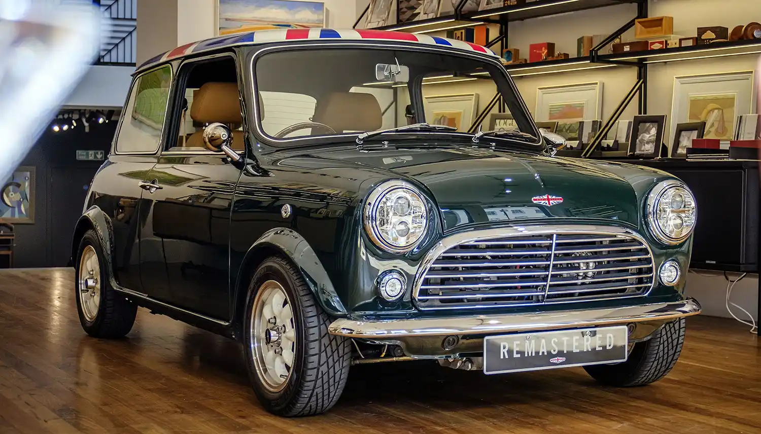 David Brown Automotive partner with LINLEY to display Mini Remastered in London for King Charles III’s Coronation